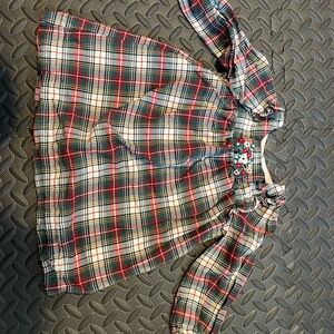 Baby Gap Plaid Long Sleeve Dress